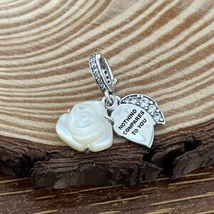 Pandora NOT HINO COMPARES TO YOU charm S925 Sterling Silver Jewelry